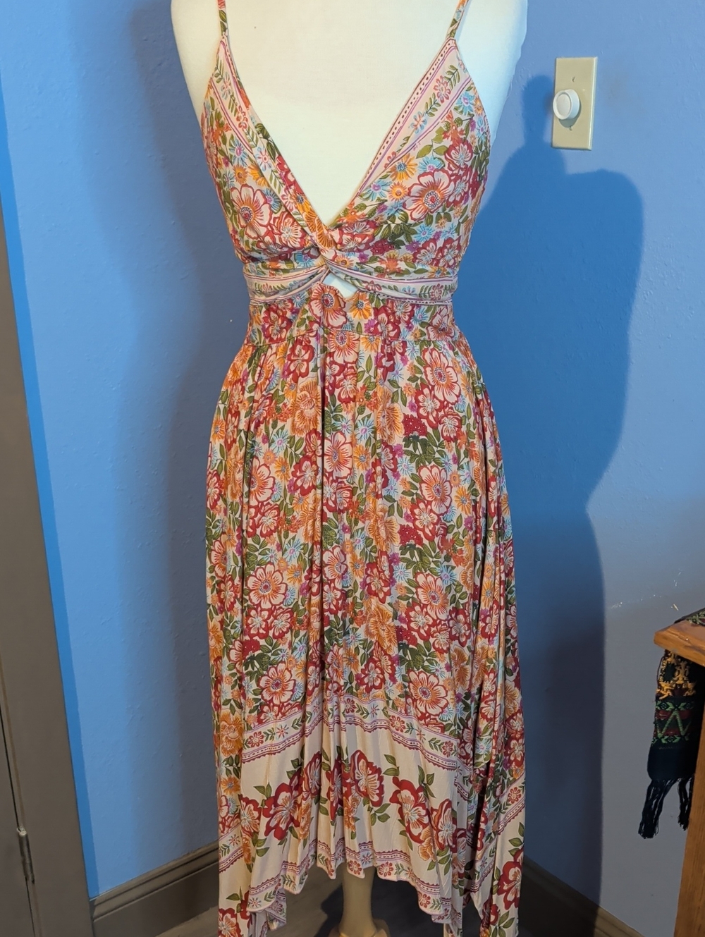 Angie Boho Floral Maxi Dress